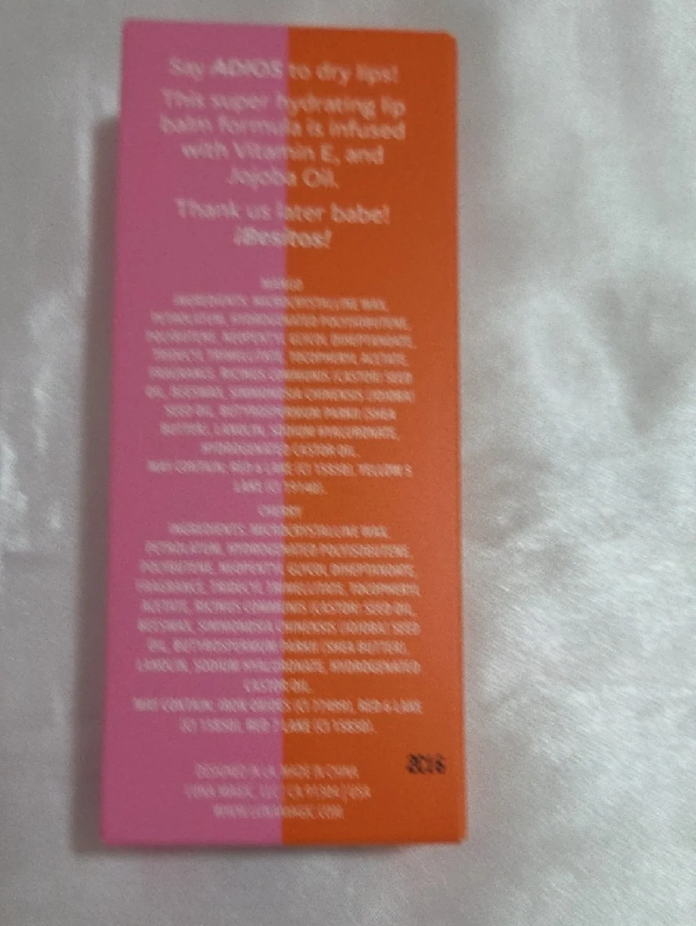 2pcs Hydrating Lip Balm Set - Mango & Cherry